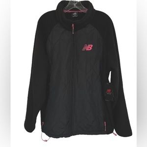 New Balance- Black and‎ pink sports jacket size 2X